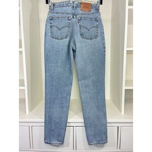 Levis 512 Vintage High Waisted Slim Fit Tapered Leg Jeans Light Wash Size 11 MED